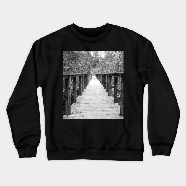 Mangrove Walk, Brooklyn, NSW, Australia Crewneck Sweatshirt by Upbeat Traveler